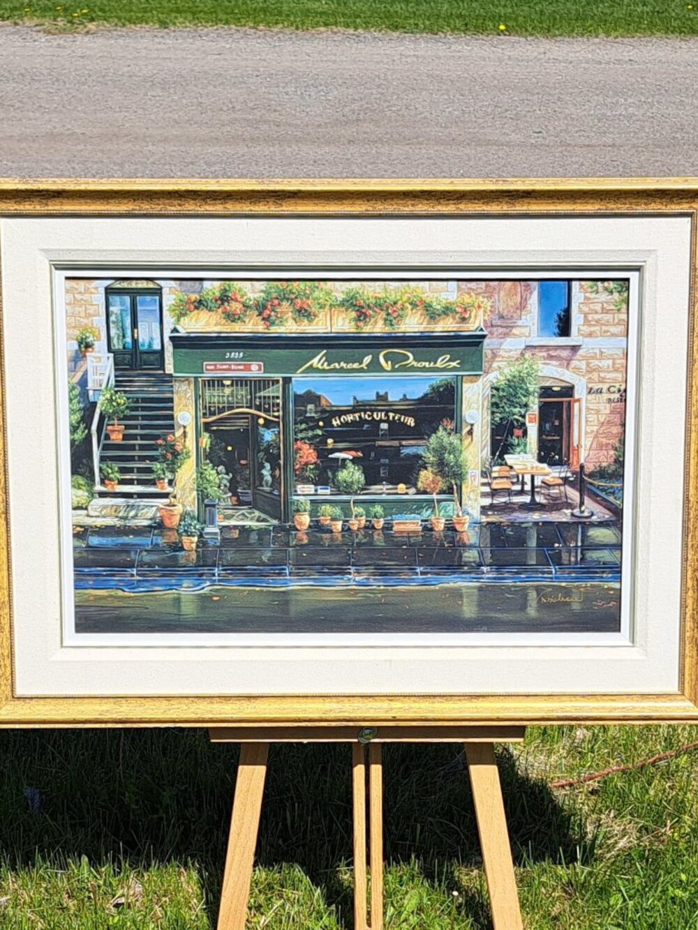 Montreal Street Scene Rue Saint Denis Numbered Print